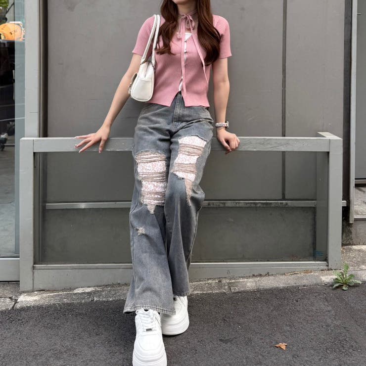 ハート釦ドッキングカーデ | RMAF　NICE CLAUP / OLIVE des OLIVE | 詳細画像15 