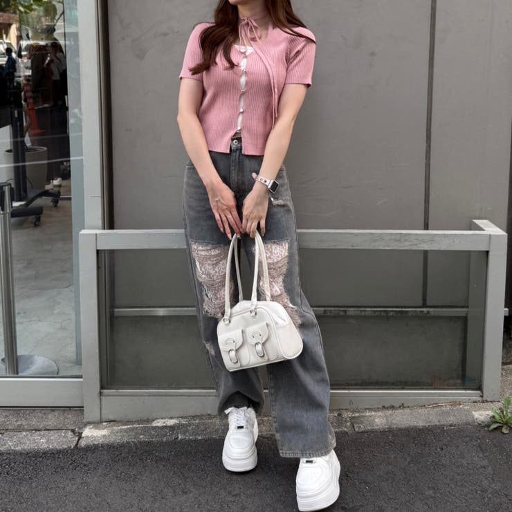 ハート釦ドッキングカーデ | RMAF　NICE CLAUP / OLIVE des OLIVE | 詳細画像16 