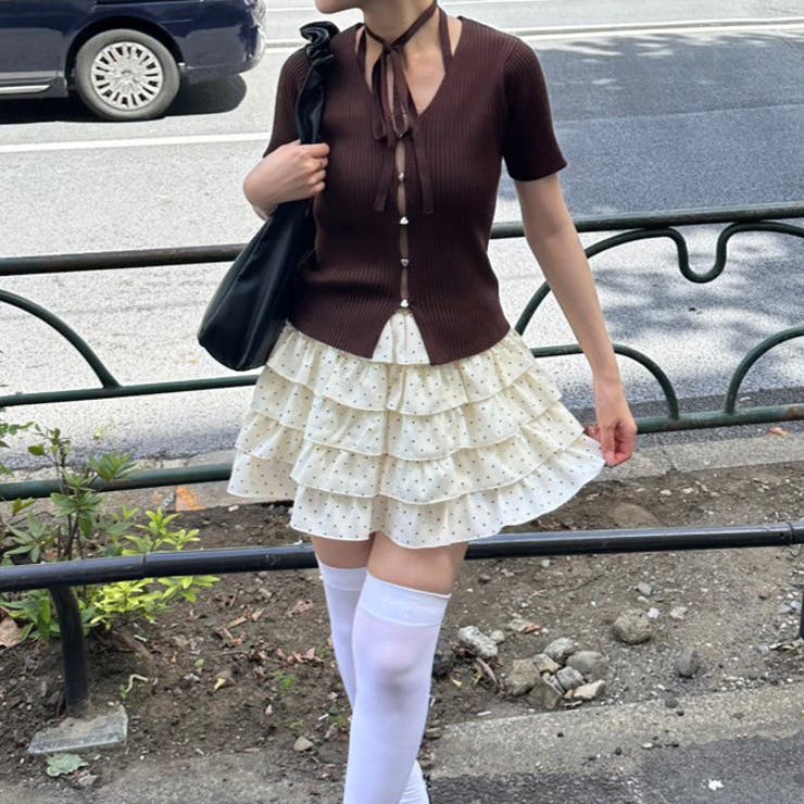 ハート釦ドッキングカーデ | RMAF　NICE CLAUP / OLIVE des OLIVE | 詳細画像19 