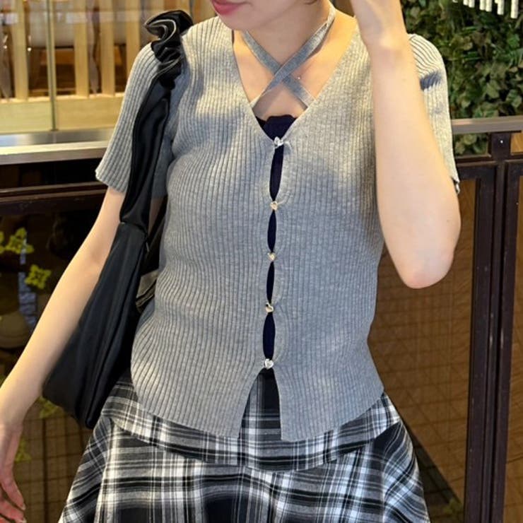 ハート釦ドッキングカーデ | RMAF　NICE CLAUP / OLIVE des OLIVE | 詳細画像5 