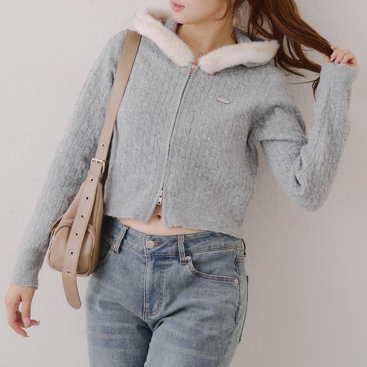 フードファーケーブルパーカー[品番：OLOW0016551]｜RMAF NICE