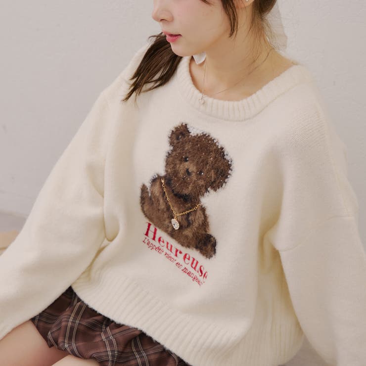 【新色追加！】こだわりの動物ニット | RMAF　NICE CLAUP / OLIVE des OLIVE | 詳細画像2 