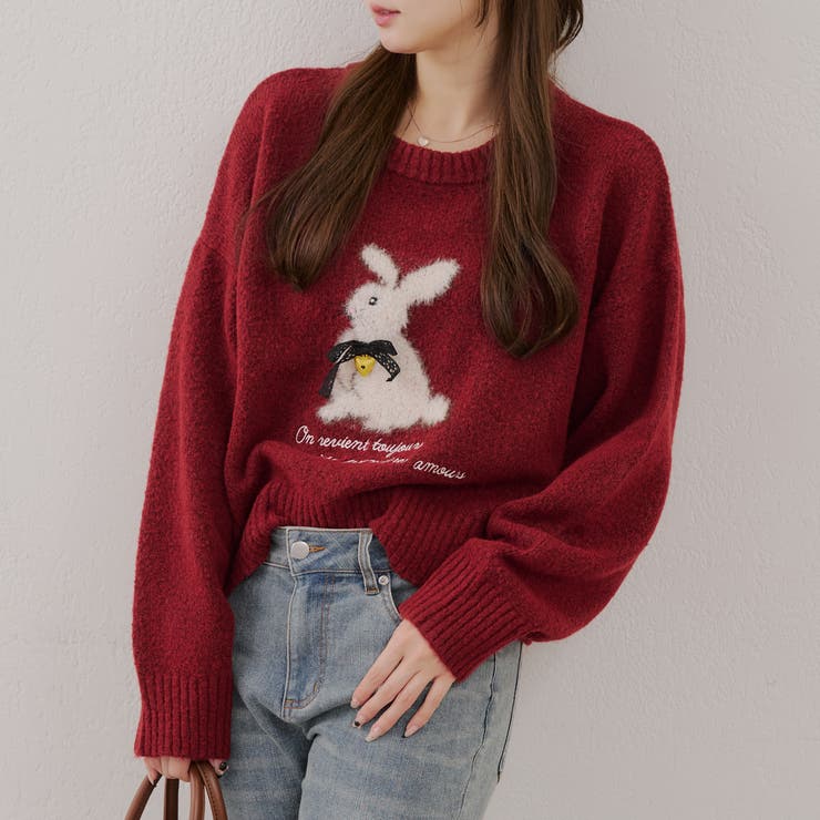 【新色追加！】こだわりの動物ニット | RMAF　NICE CLAUP / OLIVE des OLIVE | 詳細画像17 