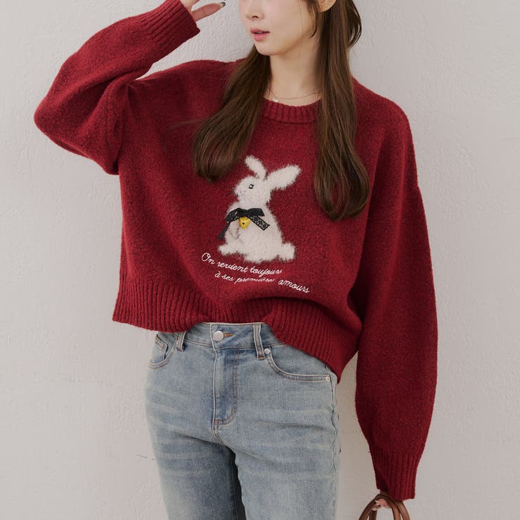 【新色追加！】こだわりの動物ニット | RMAF　NICE CLAUP / OLIVE des OLIVE | 詳細画像18 