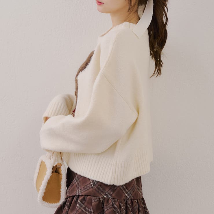 【新色追加！】こだわりの動物ニット | RMAF　NICE CLAUP / OLIVE des OLIVE | 詳細画像5 