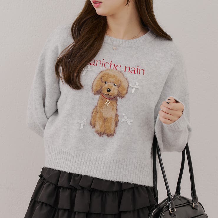 トップグレー | 【新色追加！】こだわりの動物ニット | RMAF　NICE CLAUP / OLIVE des OLIVE