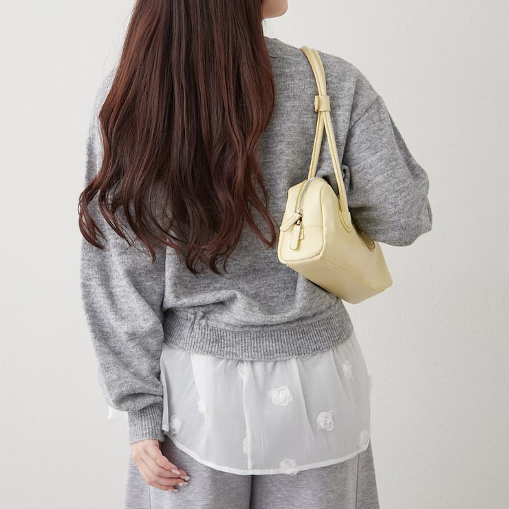 3Dフラワー付ニットチュニック | RMAF　NICE CLAUP / OLIVE des OLIVE | 詳細画像10 