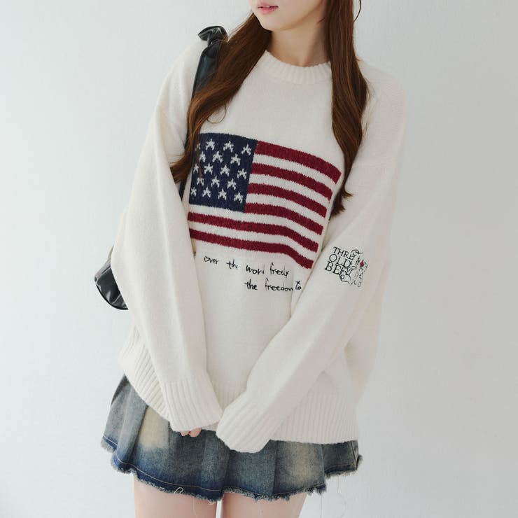 【柄を選べる】USAニット | RMAF　NICE CLAUP / OLIVE des OLIVE | 詳細画像3 