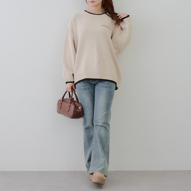 バックロゴマットモールニット | RMAF　NICE CLAUP / OLIVE des OLIVE | 詳細画像13 