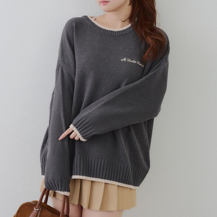 バックロゴマットモールニット | RMAF　NICE CLAUP / OLIVE des OLIVE | 詳細画像22 