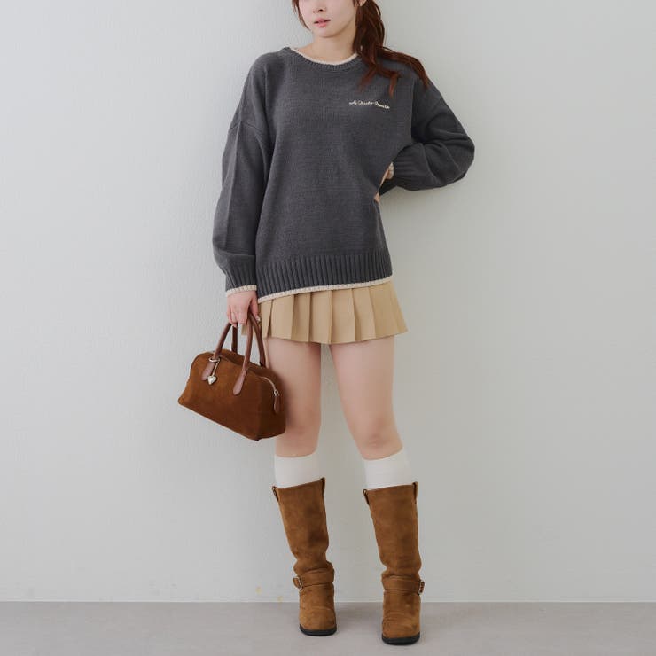 バックロゴマットモールニット | RMAF　NICE CLAUP / OLIVE des OLIVE | 詳細画像27 