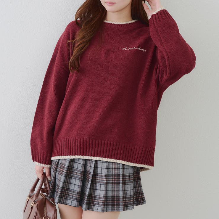 バックロゴマットモールニット | RMAF　NICE CLAUP / OLIVE des OLIVE | 詳細画像2 