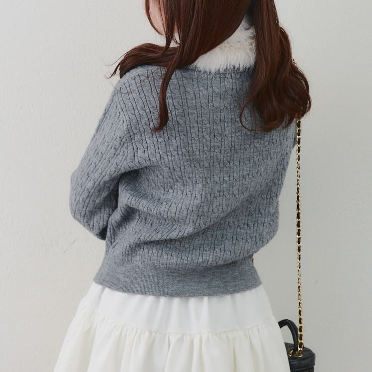 ティペット付カーディガン | RMAF　NICE CLAUP / OLIVE des OLIVE | 詳細画像28 