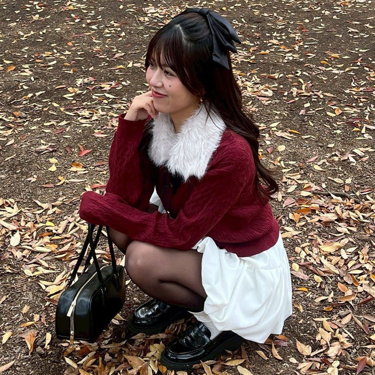 ティペット付カーディガン | RMAF　NICE CLAUP / OLIVE des OLIVE | 詳細画像3 