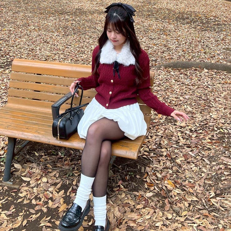 ティペット付カーディガン | RMAF　NICE CLAUP / OLIVE des OLIVE | 詳細画像4 