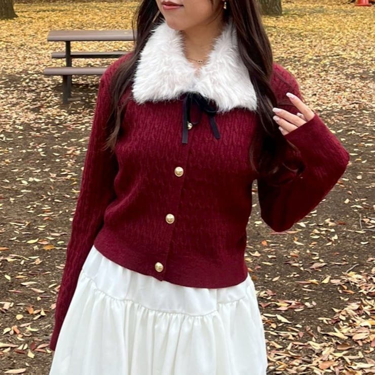 ティペット付カーディガン | RMAF　NICE CLAUP / OLIVE des OLIVE | 詳細画像5 