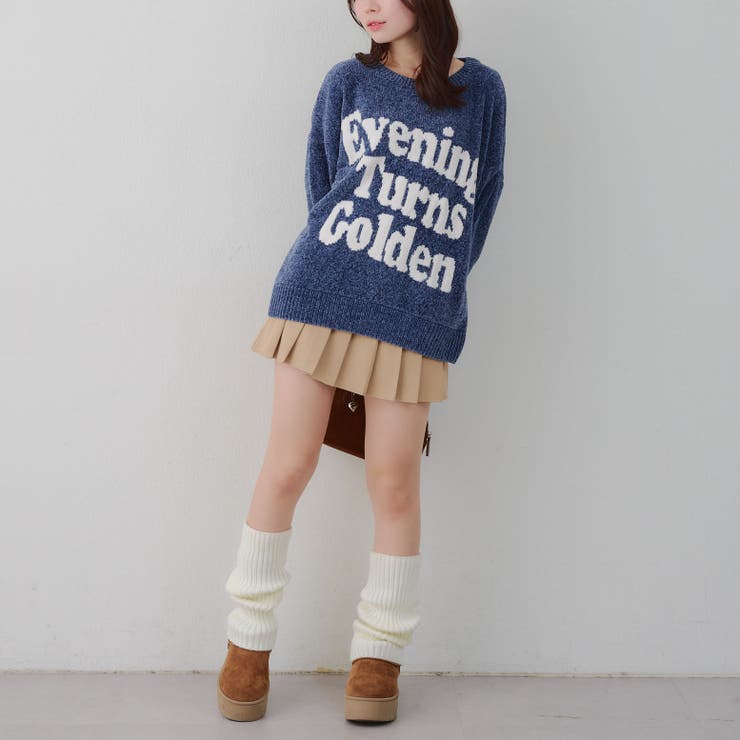 ベロアモールロゴニットプルオーバー | RMAF　NICE CLAUP / OLIVE des OLIVE | 詳細画像10 