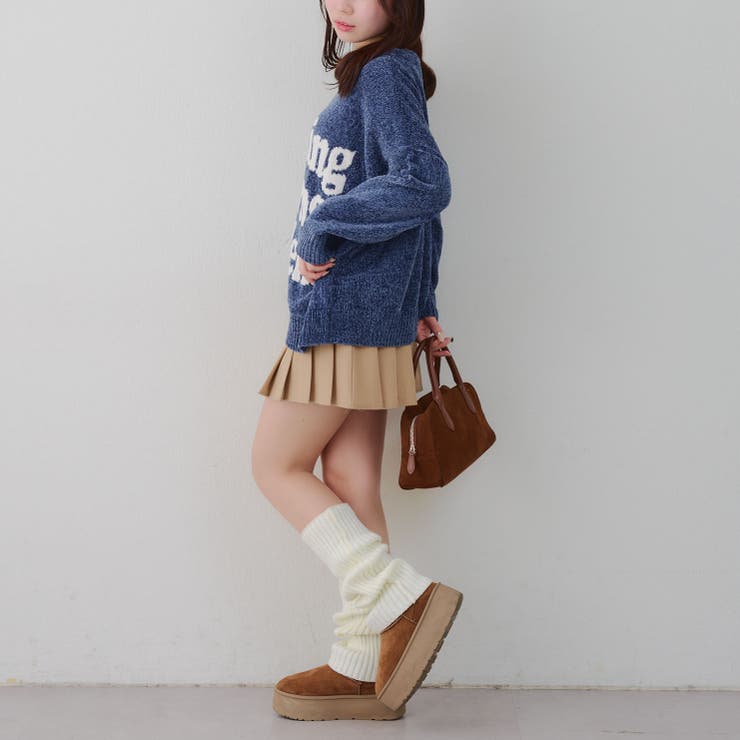 ベロアモールロゴニットプルオーバー | RMAF　NICE CLAUP / OLIVE des OLIVE | 詳細画像11 