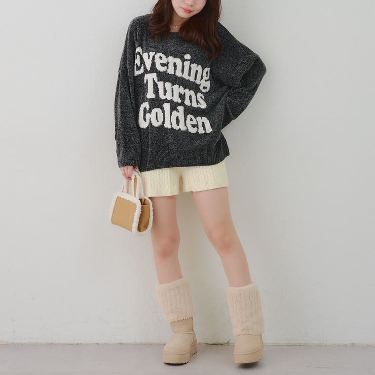 ベロアモールロゴニットプルオーバー | RMAF　NICE CLAUP / OLIVE des OLIVE | 詳細画像23 