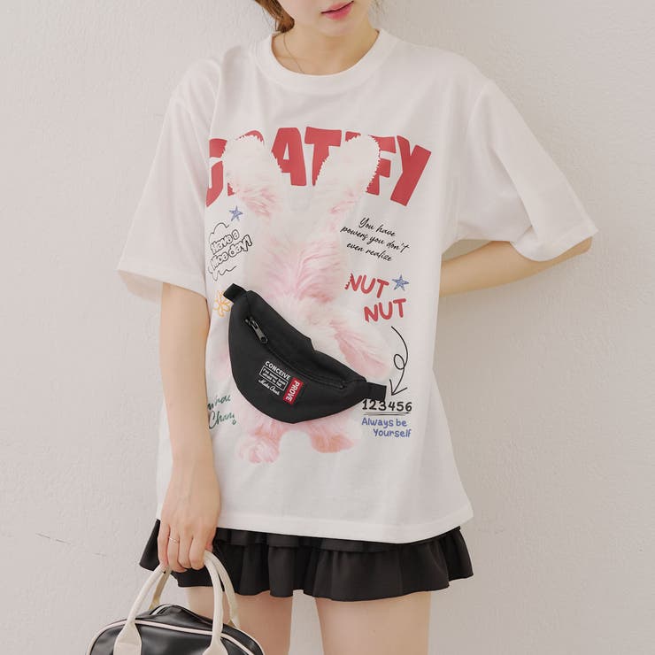 ウサギのサコッシュBIGT[品番：OLOW0016262]｜RMAF NICE CLAUP / OLIVE