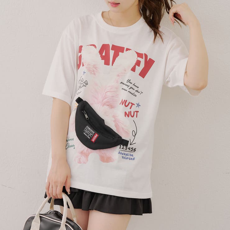 ウサギのサコッシュBIGT[品番：OLOW0016262]｜RMAF NICE CLAUP / OLIVE