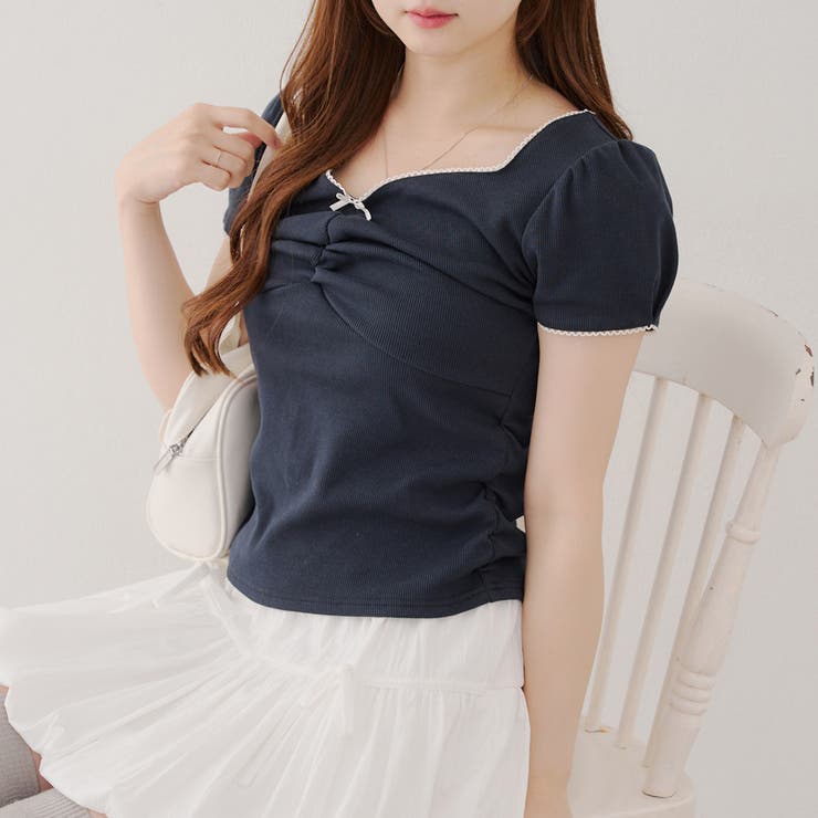 テレコドロストギャザーT | NICE CLAUP / OLIVE des OLIVE　OUTLET | 詳細画像7 