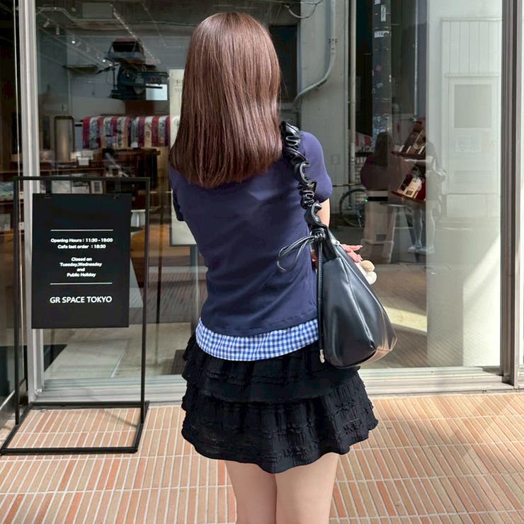 【@re.__mi23セレクト】フェイクシャツレイヤードトップス | RMAF　NICE CLAUP / OLIVE des OLIVE | 詳細画像22 