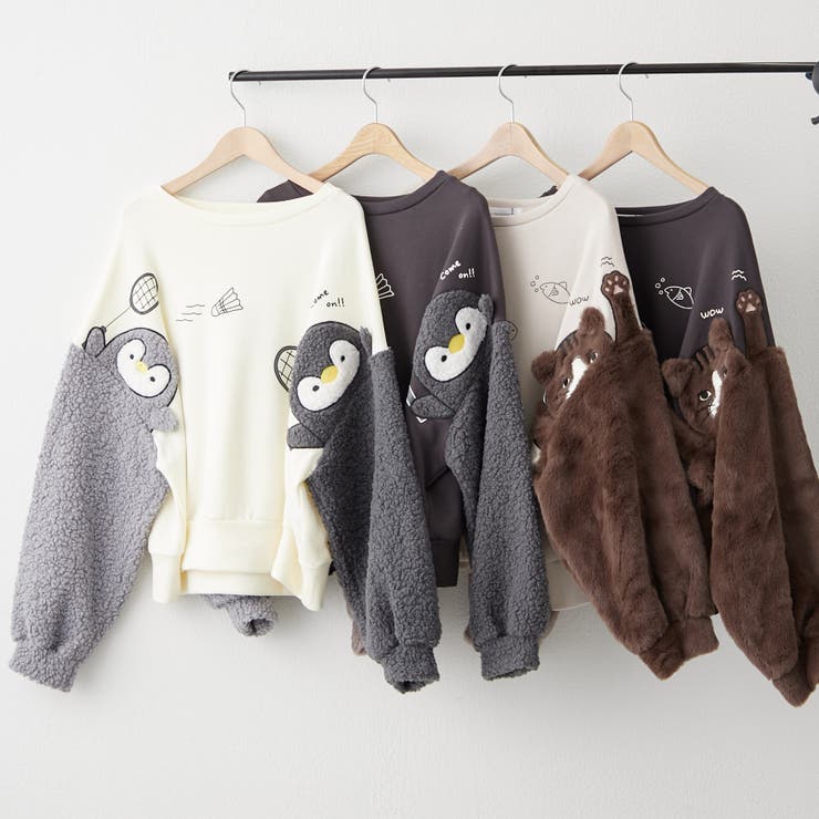 ゆるキャラ袖シーリーズ スウェット | RMAF　NICE CLAUP / OLIVE des OLIVE | 詳細画像1 