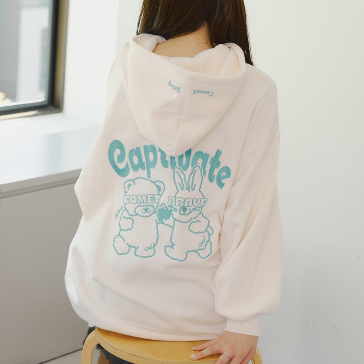 アイボリー | メロメロウサギパーカー | RMAF　NICE CLAUP / OLIVE des OLIVE