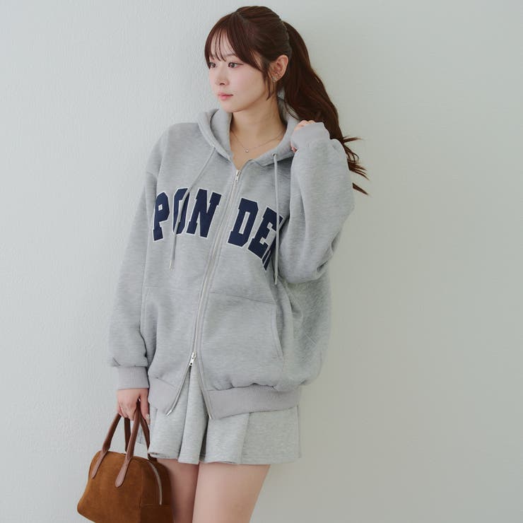 裏起毛 ビッグロゴジップパーカー | RMAF　NICE CLAUP / OLIVE des OLIVE | 詳細画像3 