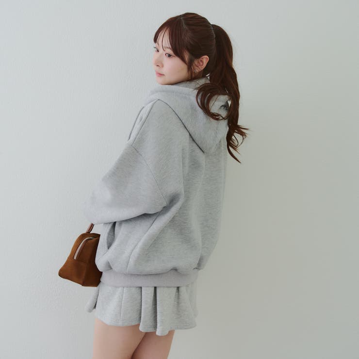 裏起毛 ビッグロゴジップパーカー | RMAF　NICE CLAUP / OLIVE des OLIVE | 詳細画像6 