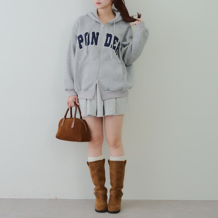 裏起毛 ビッグロゴジップパーカー | RMAF　NICE CLAUP / OLIVE des OLIVE | 詳細画像7 