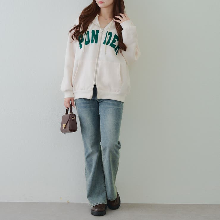 裏起毛 ビッグロゴジップパーカー | RMAF　NICE CLAUP / OLIVE des OLIVE | 詳細画像21 