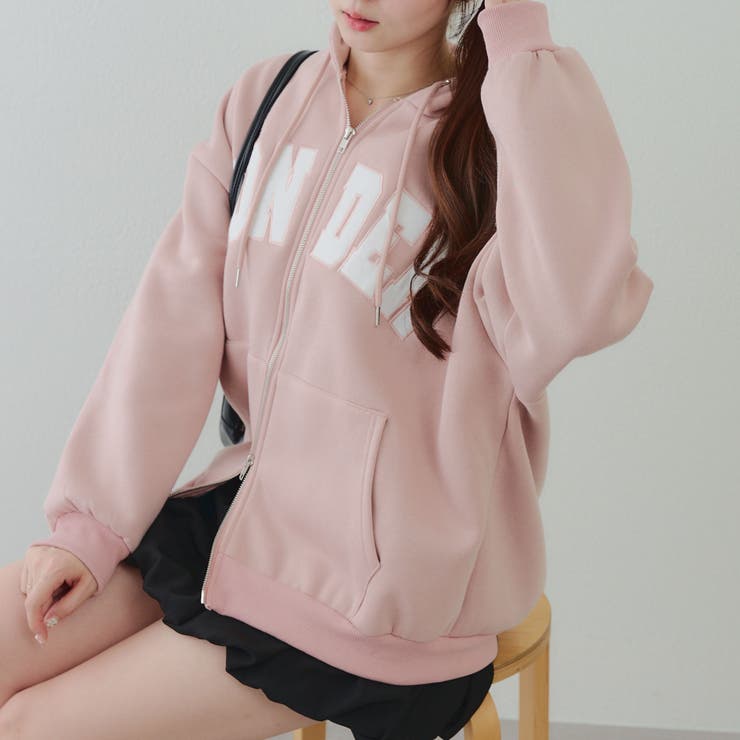 裏起毛 ビッグロゴジップパーカー | RMAF　NICE CLAUP / OLIVE des OLIVE | 詳細画像36 