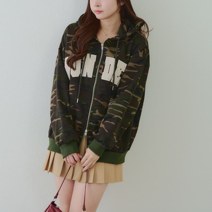 裏起毛 ビッグロゴジップパーカー | RMAF　NICE CLAUP / OLIVE des OLIVE | 詳細画像58 