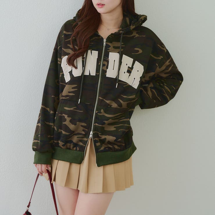 裏起毛 ビッグロゴジップパーカー | RMAF　NICE CLAUP / OLIVE des OLIVE | 詳細画像59 