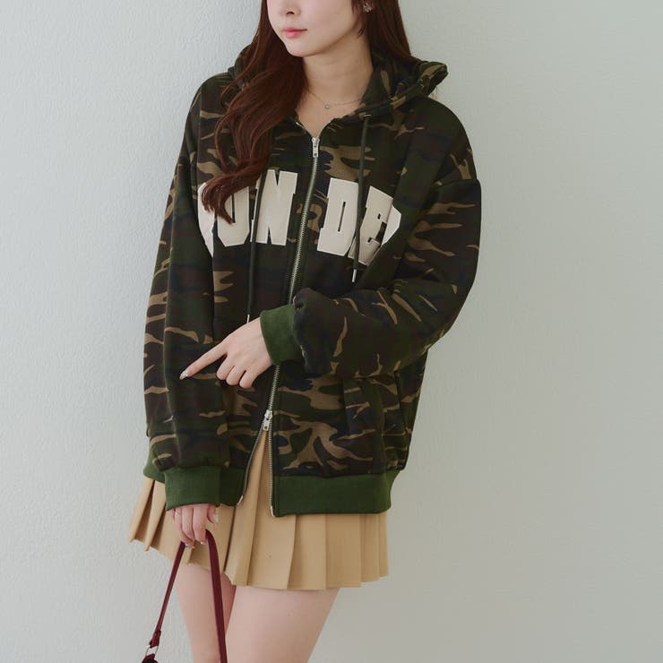 裏起毛 ビッグロゴジップパーカー | RMAF　NICE CLAUP / OLIVE des OLIVE | 詳細画像60 