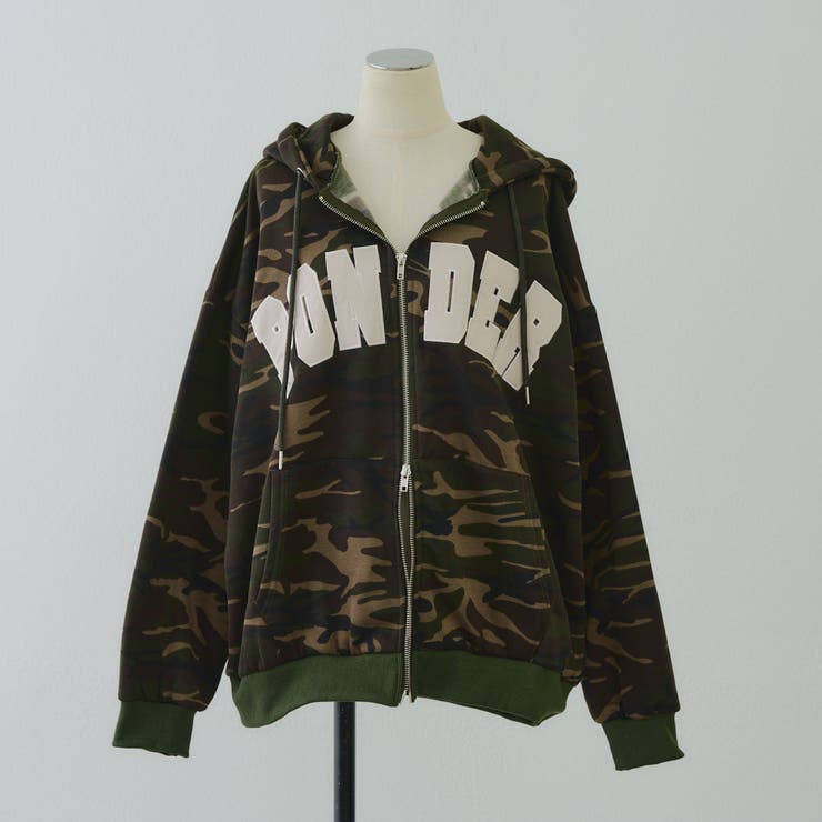 裏起毛 ビッグロゴジップパーカー | RMAF　NICE CLAUP / OLIVE des OLIVE | 詳細画像67 