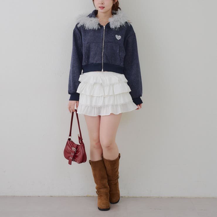 【セットアップ対応】フードファー付キラキラパーカー | RMAF　NICE CLAUP / OLIVE des OLIVE | 詳細画像7 