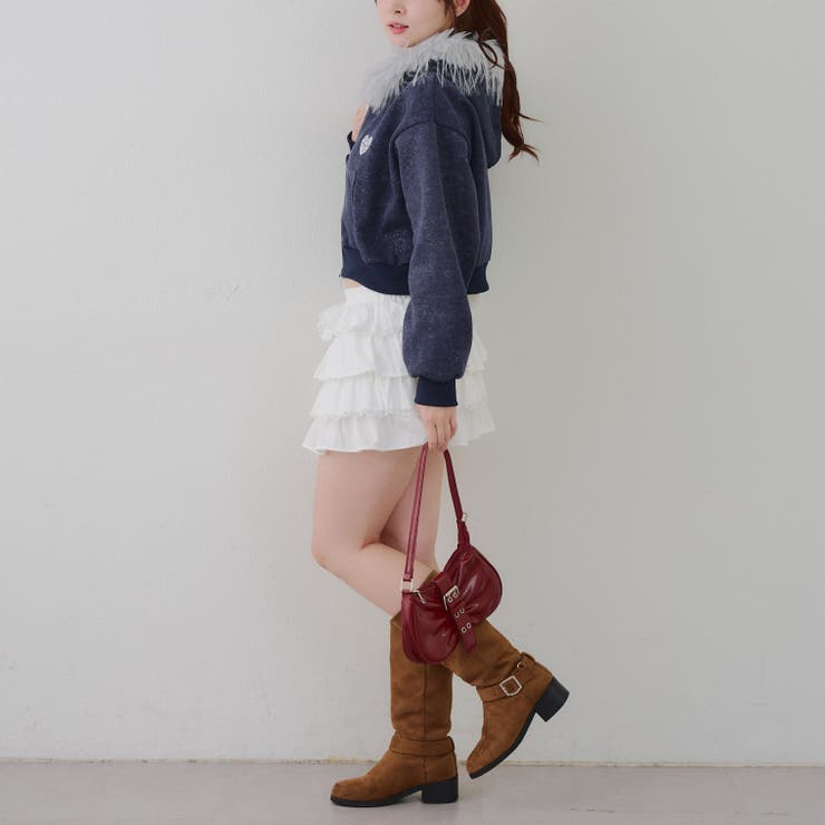 【セットアップ対応】フードファー付キラキラパーカー | RMAF　NICE CLAUP / OLIVE des OLIVE | 詳細画像8 