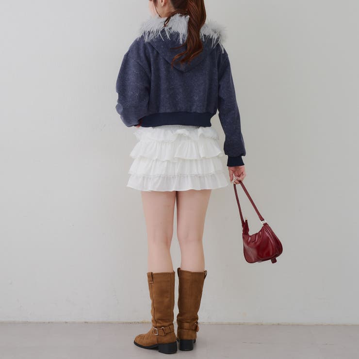 【セットアップ対応】フードファー付キラキラパーカー | RMAF　NICE CLAUP / OLIVE des OLIVE | 詳細画像9 