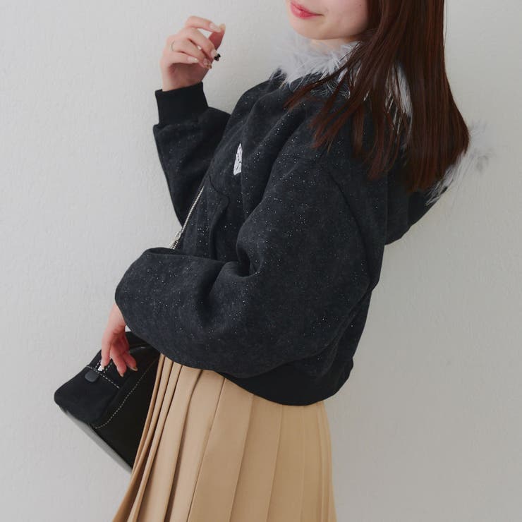 【セットアップ対応】フードファー付キラキラパーカー | RMAF　NICE CLAUP / OLIVE des OLIVE | 詳細画像20 