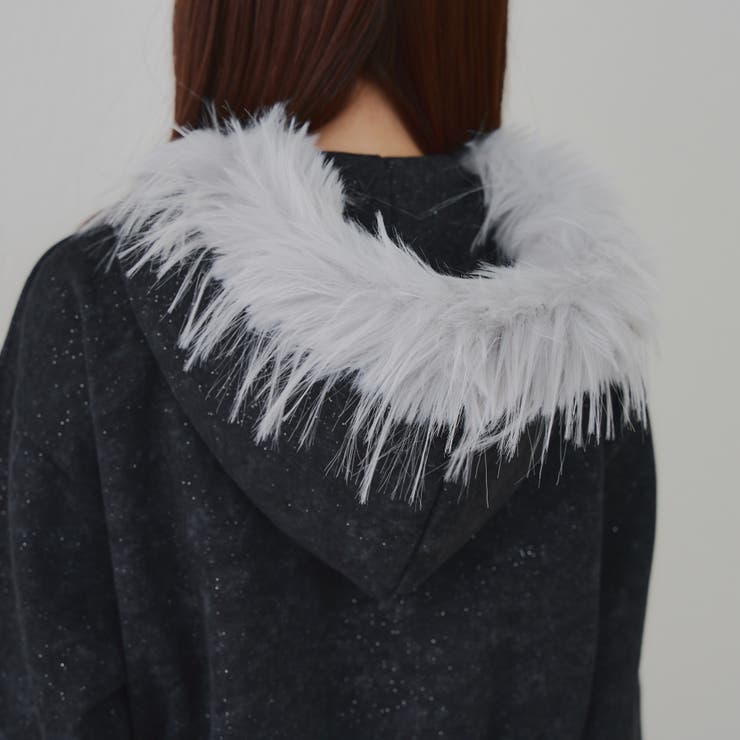 【セットアップ対応】フードファー付キラキラパーカー | RMAF　NICE CLAUP / OLIVE des OLIVE | 詳細画像30 