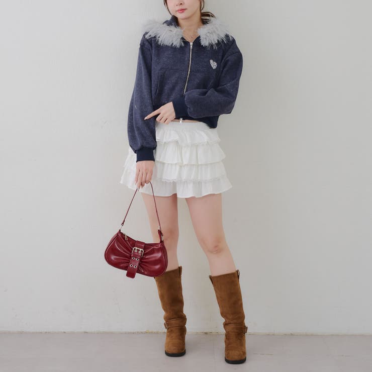 【セットアップ対応】フードファー付キラキラパーカー | RMAF　NICE CLAUP / OLIVE des OLIVE | 詳細画像6 