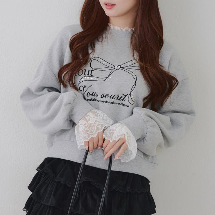 グレー | レース付ビジュースウェット | RMAF　NICE CLAUP / OLIVE des OLIVE