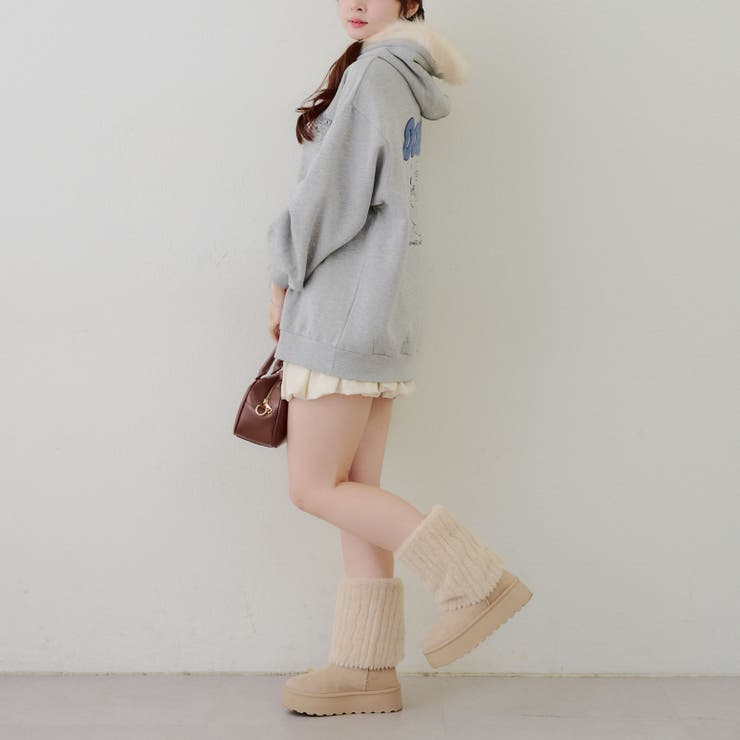 裏起毛 オタ活うさぎパーカー | RMAF　NICE CLAUP / OLIVE des OLIVE | 詳細画像8 