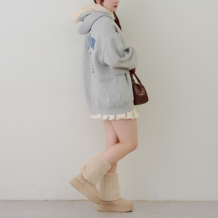 裏起毛 オタ活うさぎパーカー | RMAF　NICE CLAUP / OLIVE des OLIVE | 詳細画像10 