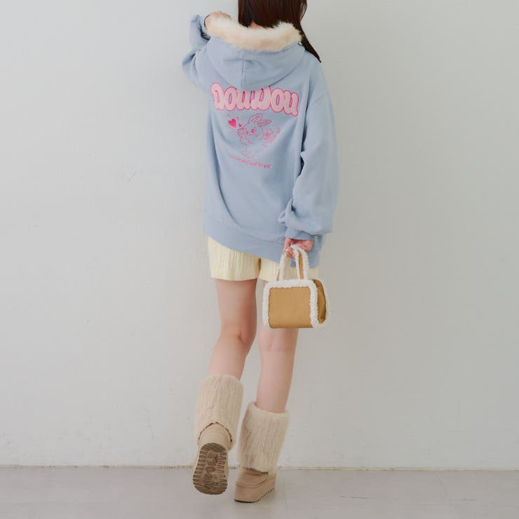 裏起毛 オタ活うさぎパーカー | RMAF　NICE CLAUP / OLIVE des OLIVE | 詳細画像18 