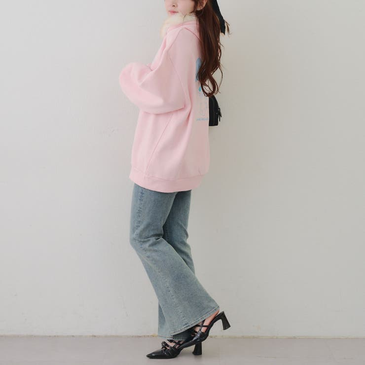 裏起毛 オタ活うさぎパーカー | RMAF　NICE CLAUP / OLIVE des OLIVE | 詳細画像25 