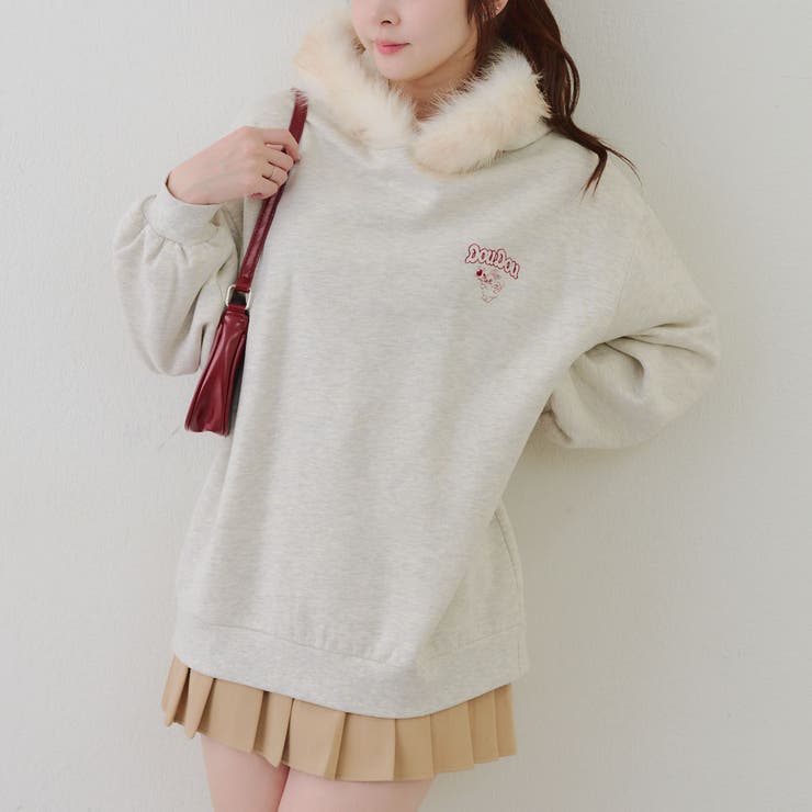 裏起毛 オタ活うさぎパーカー | RMAF　NICE CLAUP / OLIVE des OLIVE | 詳細画像27 